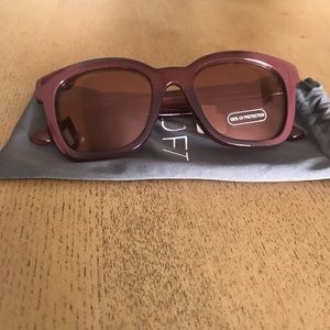 Loft Maroon Ombré Sunglasses